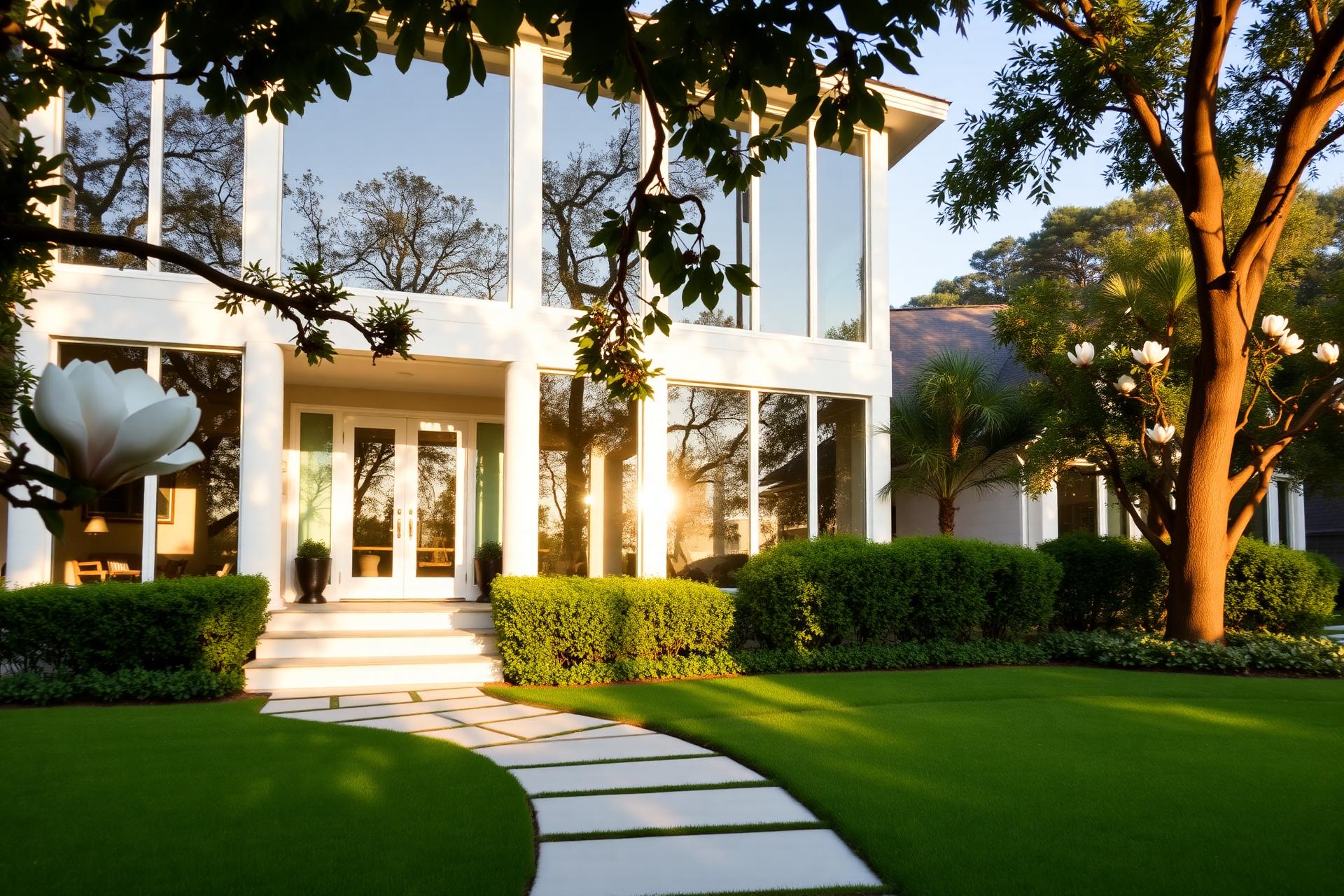 Pristine home with sparkling clean windows
